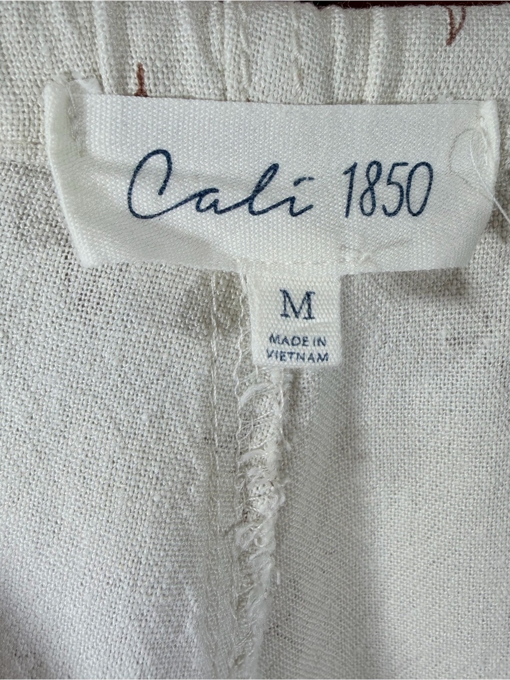 Cali 1850 Western Print Linen Blend Drawstring Lounge Pants Medium - Picture 4 of 6